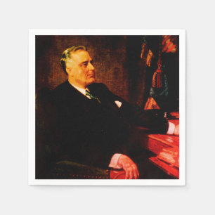 Guardanapo De Papel Franklin D. Roosevelt, ex-presidente democrata