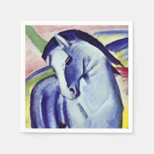 Guardanapo De Papel Franz Marc Blue Horse Vintage pintura de arte