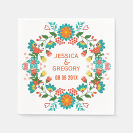 Guardanapo De Papel Fraqueza Floral Colorida Colorida Colorida Colorid