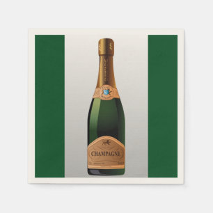 GUARDANAPO DE PAPEL FRASCO DE CHAMPAGNE