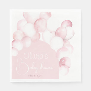 Guardanapo De Papel Frascos-chás de fraldas cor-de-rosa