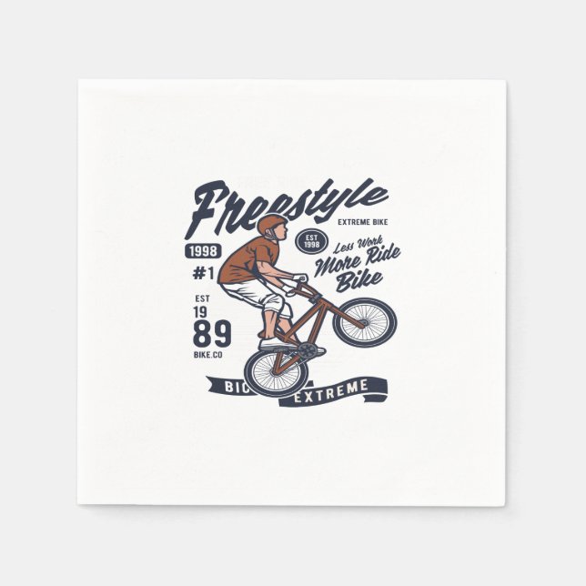 Guardanapo De Papel Freestyle Bike (Frente)