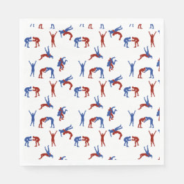Guardanapo De Papel Freestyle Greco Roman Luta Patterno