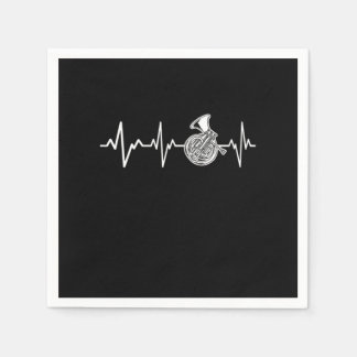 Guardanapo De Papel French Horn Heartbeat Hornist Gift Idea