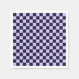 Guardanapo De Papel French lilac checkerboard pattern