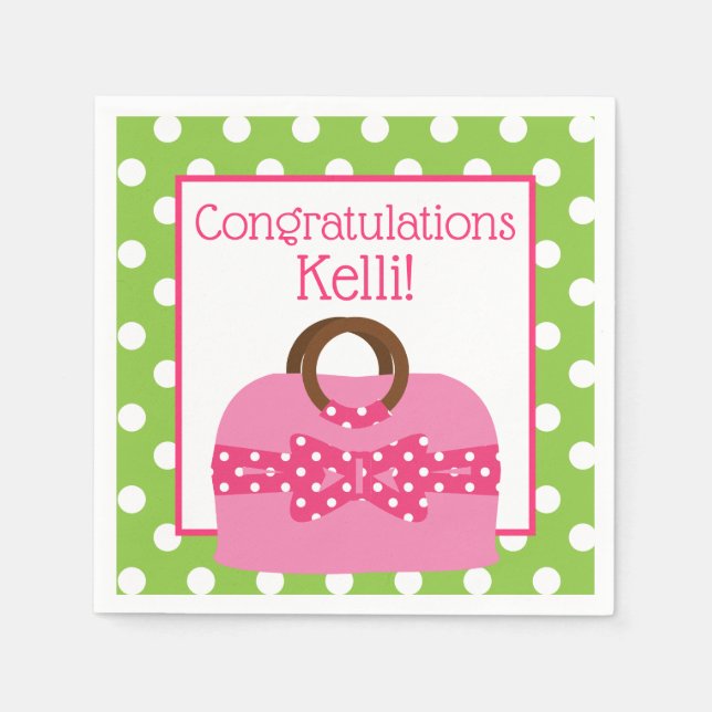 Guardanapo De Papel Frente Personalizada bolinhas Napkins (Frente)