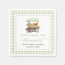 Guardanapo De Papel Fresco Do Chá de panela De Mercado Dos Agricultore