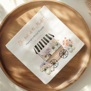 Guardanapo De Papel Fresco Do Chá de panela Floral Do Mercado