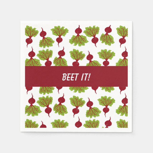 Guardanapo De Papel Fresh Beet Collection White (Frente)