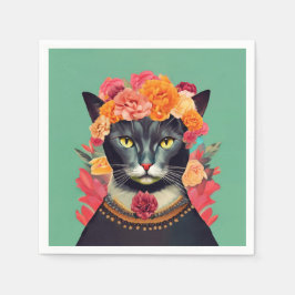 Guardanapo De Papel Frida the Cat