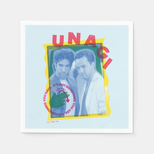 Guardanapo De Papel FRIENDS™ | Ross & Chandler - Unagi (Frente)