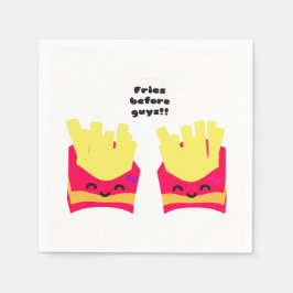 Guardanapo De Papel Fries Antes das Caras!
