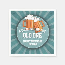 Guardanapo De Papel Frio Um para a Festa de aniversário Antiga