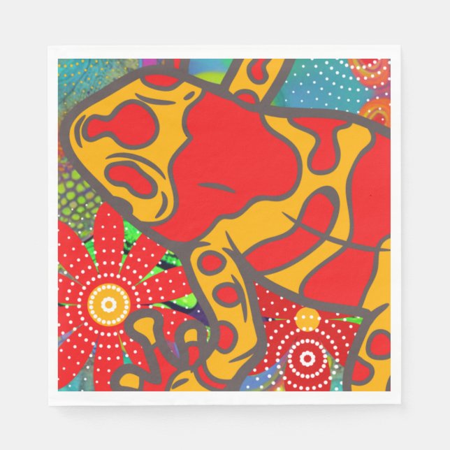 Guardanapo De Papel Frogger (Frente)