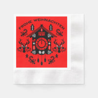 Frohe Weihnachten German Cuckoo Clock