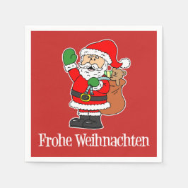 Guardanapo De Papel Frohe Weihnachten Papais noeis de Natal Alemães