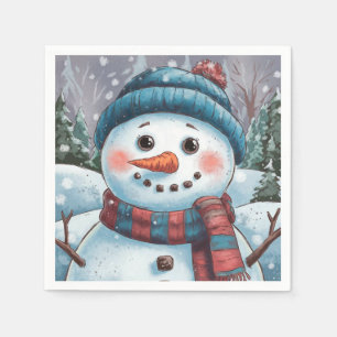 Guardanapo De Papel Frosty the Snowman Paper Napkin