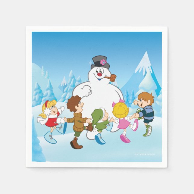 Guardanapo De Papel Frosty the Snowman™ Winter (Frente)