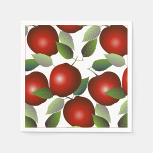 Guardanapo De Papel Fruta de Maçãs Vermelhas