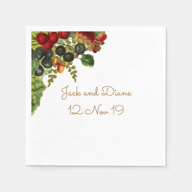 Guardanapo De Papel Fruta de queda de Napkins (Frente)