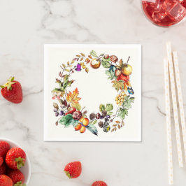 Guardanapo De Papel Fruta de queda e papel de borboleta