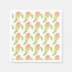 Guardanapo De Papel Fruta Tropical Manga Verde Laranja Festa