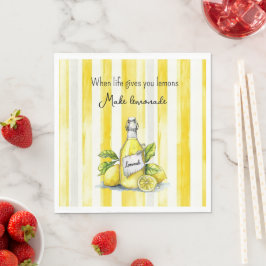 Guardanapo De Papel Frutas Amarelas Limões Fazem Limonada