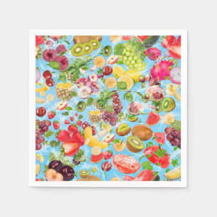 Guardanapo De Papel Frutas tropicais de água doce