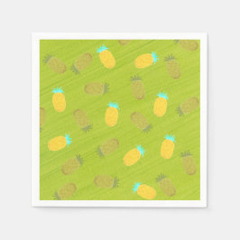 Guardanapo De Papel Frutas Tropicais de Verão Kiwi Verde