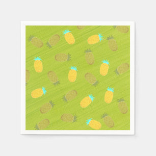 Guardanapo De Papel Frutas Tropicais de Verão Kiwi Verde