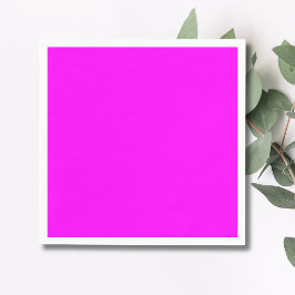 Guardanapo De Papel Fuchsia Cor Sólida | Clássico Elegante