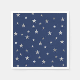 Guardanapo De Papel Fundo de alteração de cor com estrelas de prata in