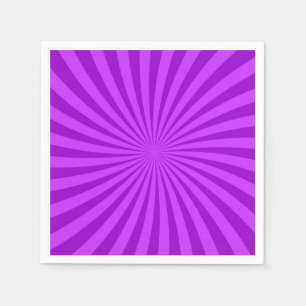 Guardanapo De Papel Fundo de raios solares Retro Roxo