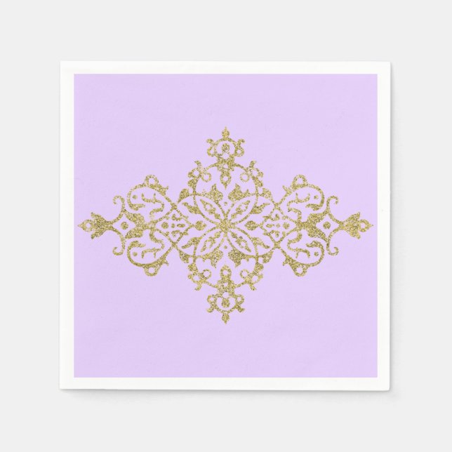 Guardanapo De Papel Fundo Lilac Simples (Frente)