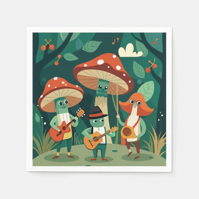 Guardanapo De Papel Funghi Funk Fest (Frente)
