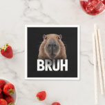 Guardanapo De Papel Funny Capybara Bruh<br><div class="desc">Funny Capybara Bruh</div>