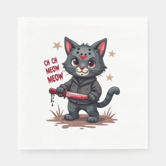 Guardanapo De Papel Funny Cat Horror Movies Cute Halloween for Cat Kit