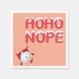 Guardanapo De Papel Funny Ho Ho Nope Christmas