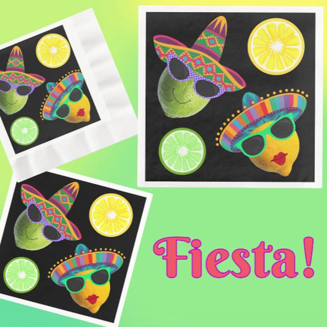 Guardanapo De Papel Funny Lemon Lime Party (Party napkins!)