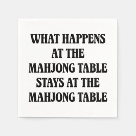 Guardanapo De Papel Funny Mahjong Lover Quote Mahj Humor Hostess