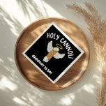 Guardanapo De Papel Funny Sagrado Cannoli Partido Britânico Italiano<br><div class="desc">Estes guardanapos são perfeitos para festas de aniversário e muito mais. Eles apresentam o slogan HOLY CANNOLI acima uma ilustração de um cannoli com asas halo e anjo. Sua mensagem personalizada aparece abaixo do gráfico. O texto em branco a negrito é colocado sobre um fundo preto.</div>