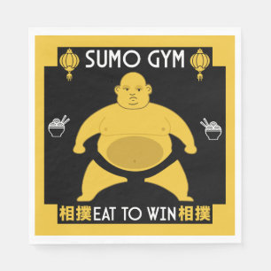 Guardanapo De Papel Funny Sumo Wrestler