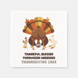 Guardanapo De Papel Funny Turducken Thanksgiving