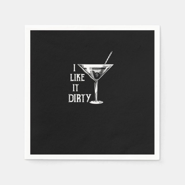Guardanapo De Papel Funny Wine Lover I Like it Dirty (Frente)