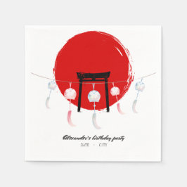 Guardanapo De Papel Furin de chimes eólicos de Festa de aniversário Hi