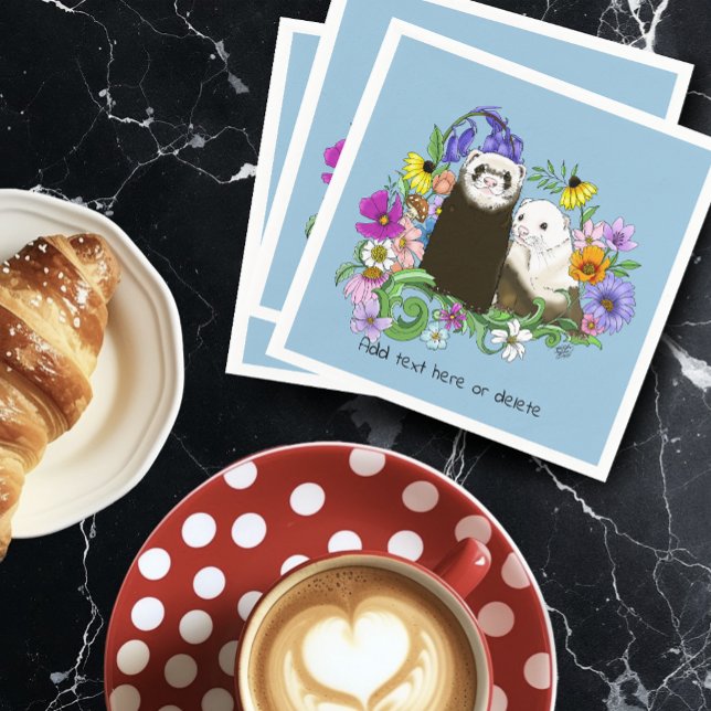 Guardanapo De Papel Furões Cons Floral (Criador carregado)