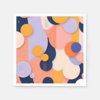 Guardanapo De Papel Fusão da Esfera de Cores