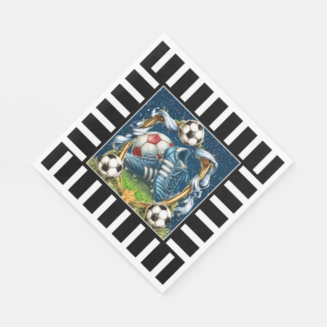 Guardanapo De Papel Futebol - Quadro de Futebol (Quina)