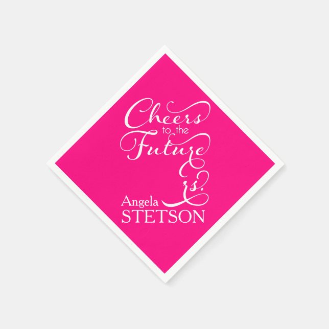 Guardanapo De Papel Futuro Sra. Chá de panela | Hot Pink (Canto)