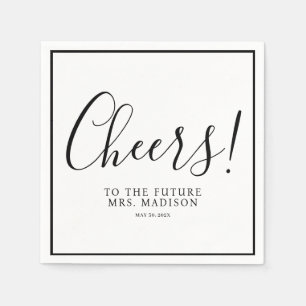 Guardanapo De Papel Futuro Sra. Minimal e Chic Wedding Napkins